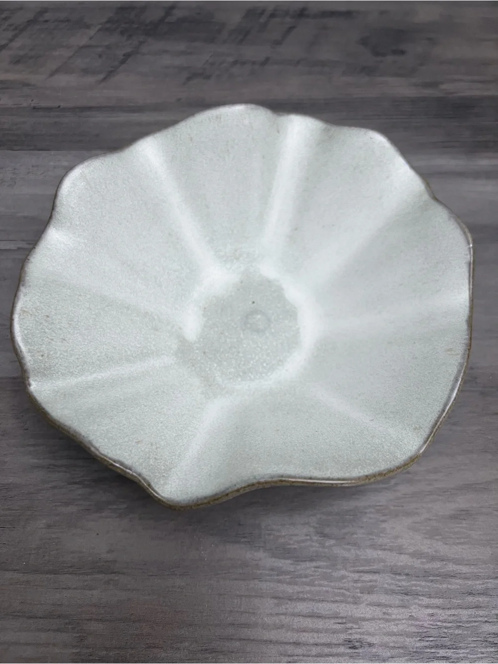 White Ceramic Petal Trinket Dish
